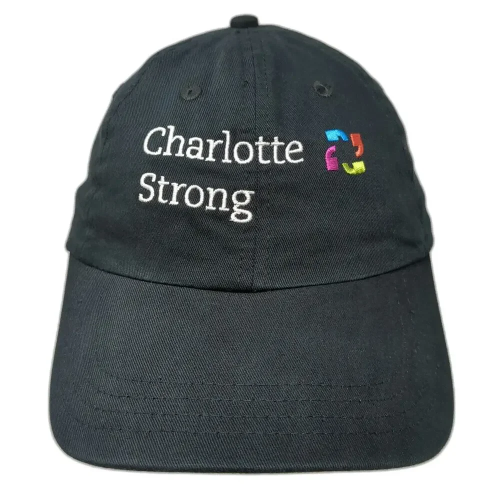 Cap America Black One Size Baseball Cap Hartford HealthCare Charlotte Strong Hat